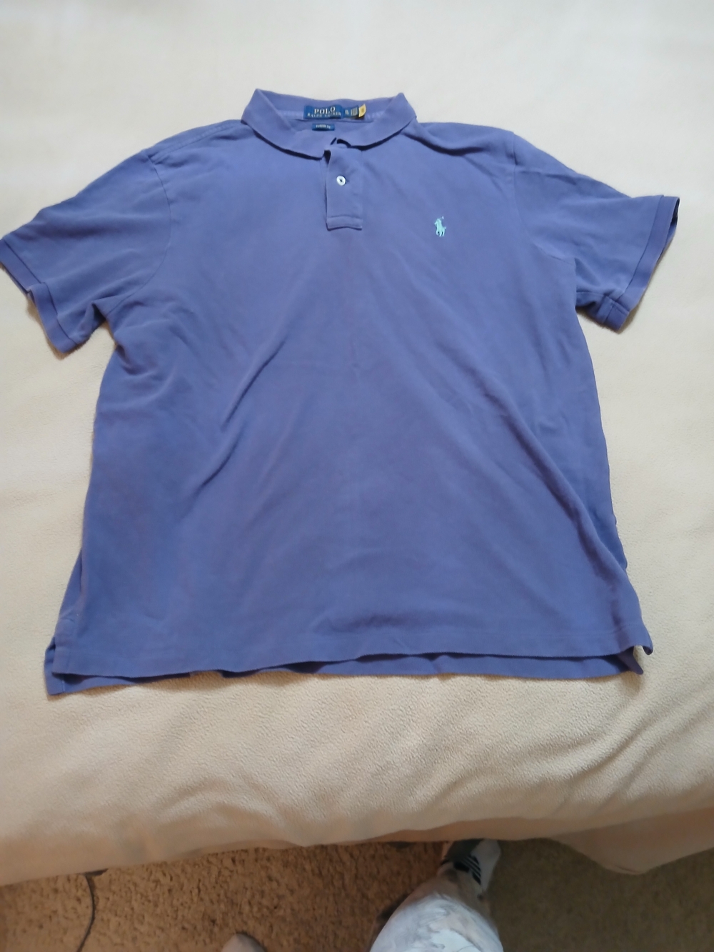 Polo by Ralph Lauren Men’s Light Purple Cotton Polo Shirt